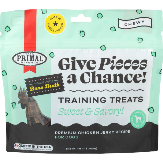 Give Pieces a Chance Jerky Treats for Dogs <br> Chicken Recipe