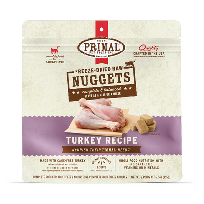 Freeze-Dried Raw Nuggets Cat Food <br> Turkey Recipe