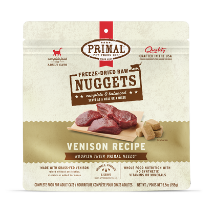 Freeze-Dried Raw Nuggets Cat Food - Venison Recipe
