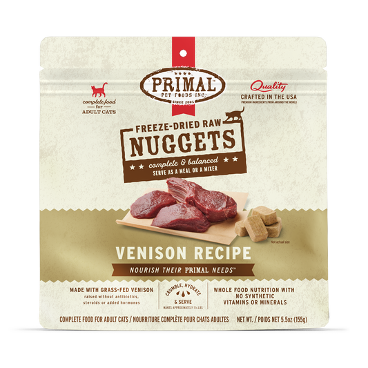 Freeze-Dried Raw Nuggets Cat Food <br> Venison Recipe