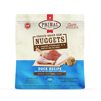 Freeze-Dried Raw Nuggets Dog Food - Duck Recipe