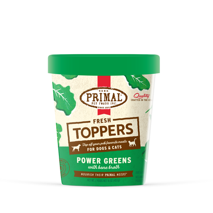Fresh Toppers for Cat & Dog Food - Power Greens Recipe