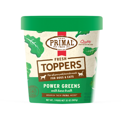 Fresh Toppers for Cat & Dog Food <br> Power Greens Recipe