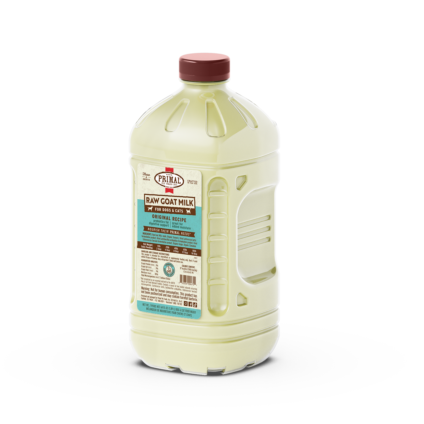 Raw Goat Milk for Cats & Dogs <br> Original Recipe