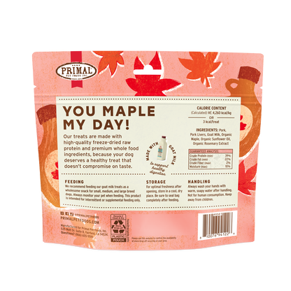 Freeze-Dried Raw Dog Treats - You Maple My Day