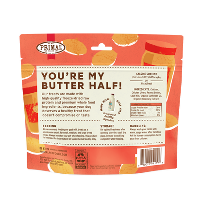 Freeze-Dried Raw Dog Treats - You're My Butter Half
